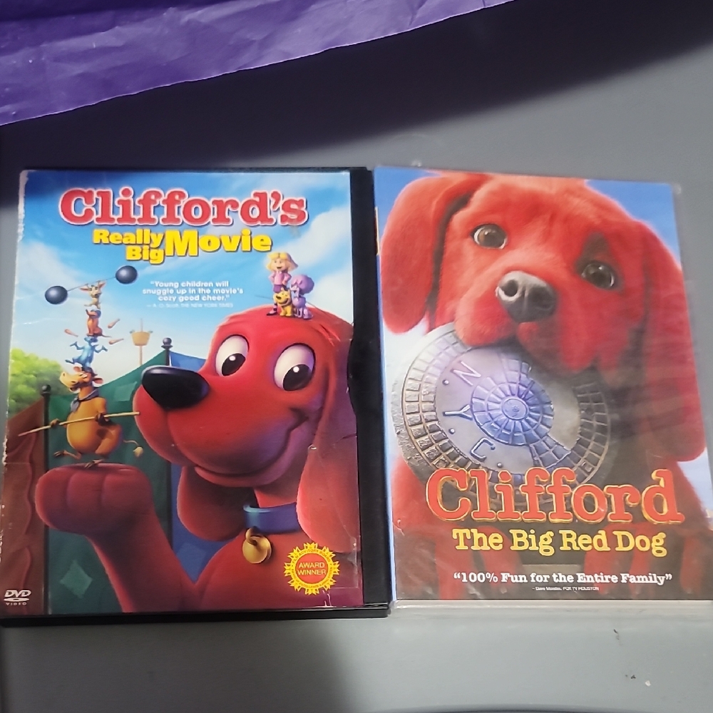 Scholastic Clifford's Really Big Movie DVD - Red and Blue